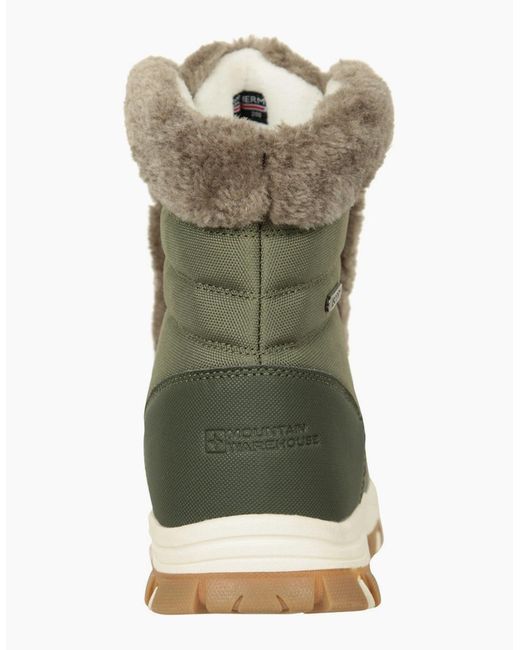 Mountain Warehouse Green Ladies Ohio Thermal Short Shaft Snow Boots