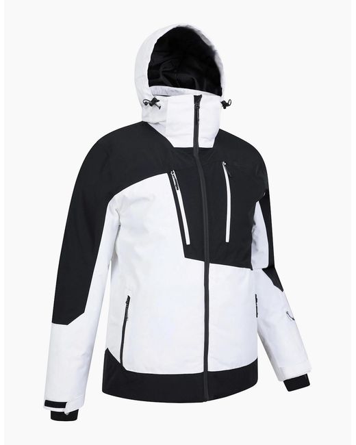 Mountain Warehouse White Supernova Waterproof Ski Jacket for men