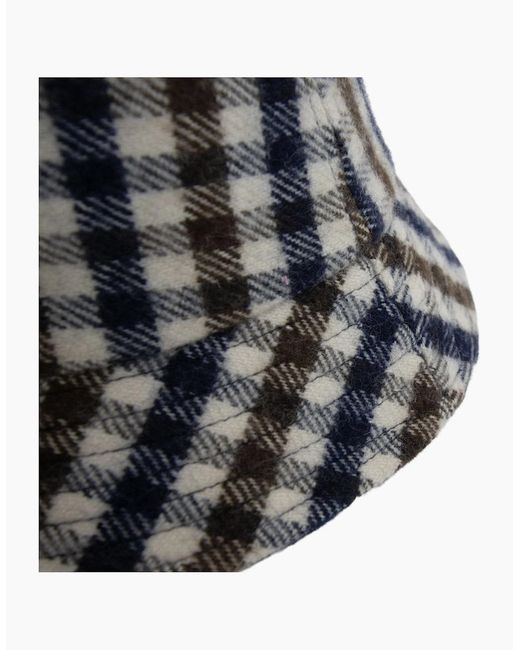 Aquascutum Black Bucket Hat 28 for men