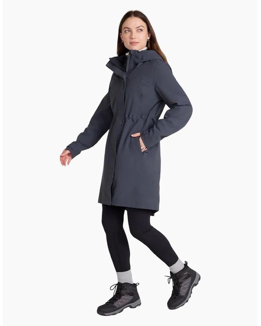 Mountain Warehouse Blue Ladies Harbour Waterproof Parka