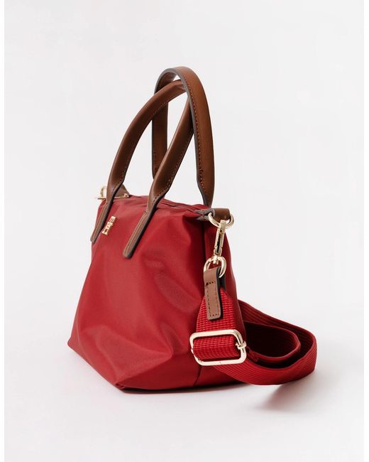 Tommy Hilfiger Red Popette Mini Tote Bag