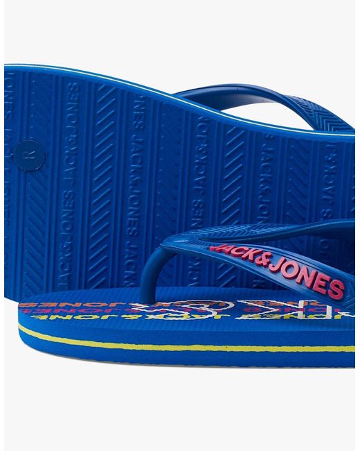 Jack & Jones Blue Logo 2.0 Sandals Nautical for men
