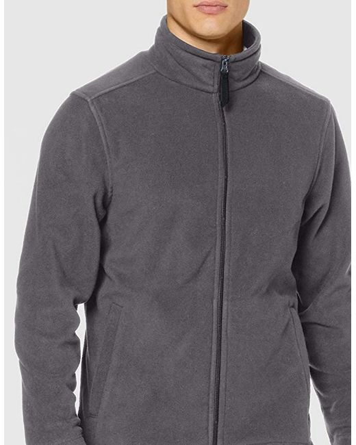 Regatta Gray Plain Micro Fleece Full Zip Jacket (Layer Lite) for men
