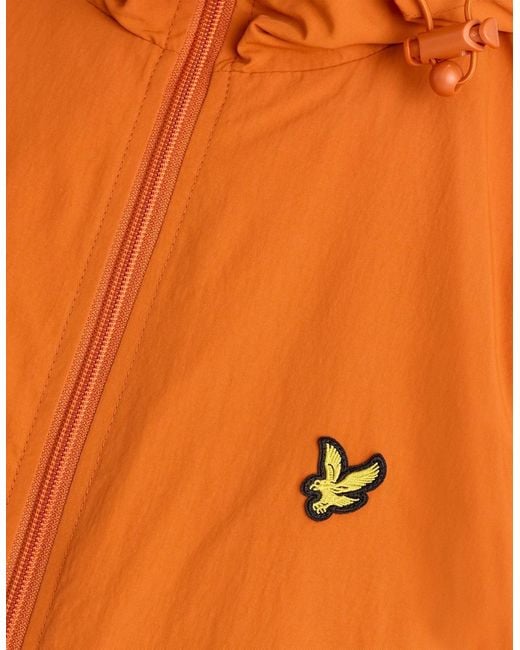 Lyle & Scott Orange Water Resistant Hooded Jacket for men