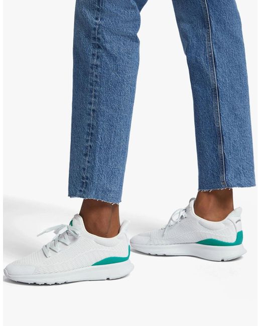 Fitflop White Vitamin Ffx Color-Pop Sports Trainers Seafoam/Tahiti