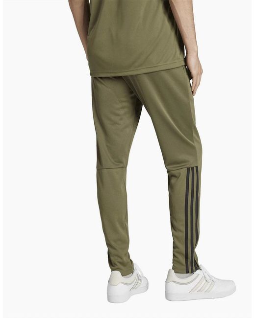 Adidas Green Sereno Side Stripe Slim Patterned Track Pants for men