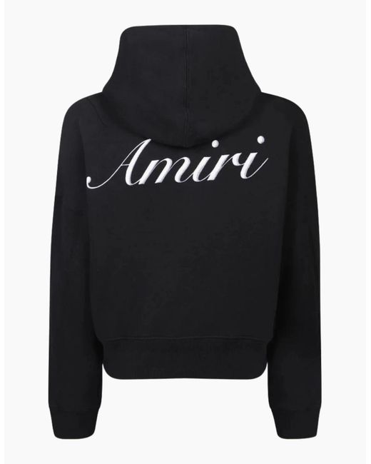 Amiri Black Ma Script Hoodie