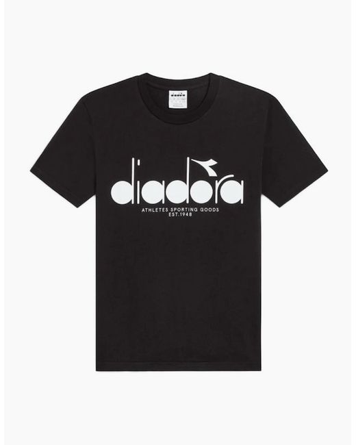 Diadora Black Logo T-Shirt for men