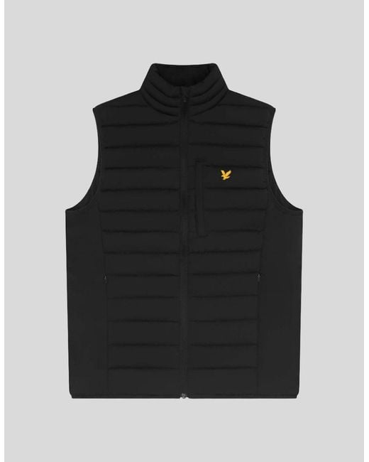 Lyle & Scott Gray Sports Lightweight Puffer Jacket for men