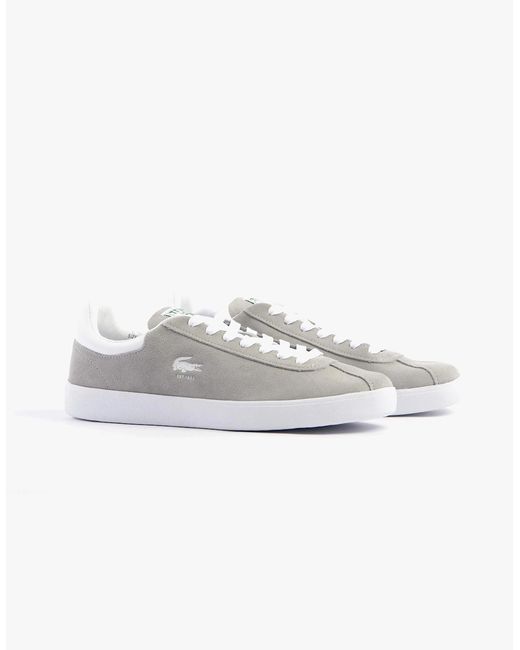 Lacoste Gray Baseshot Trainers for men