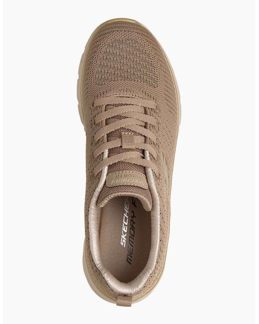 Skechers Gray Fashion Fit 2.0 Polyester Taupe/ Trainers