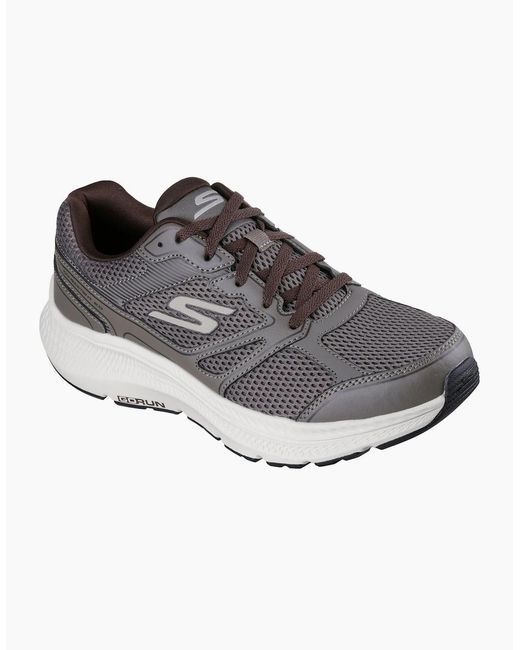 Skechers Gray Go Run Consistent 2.0 Mapleton Leather Trainers for men