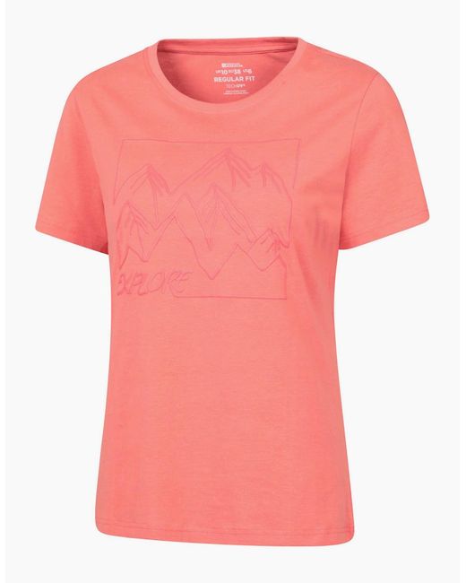 Mountain Warehouse Pink Ladies Hiking Trail T-Shirt