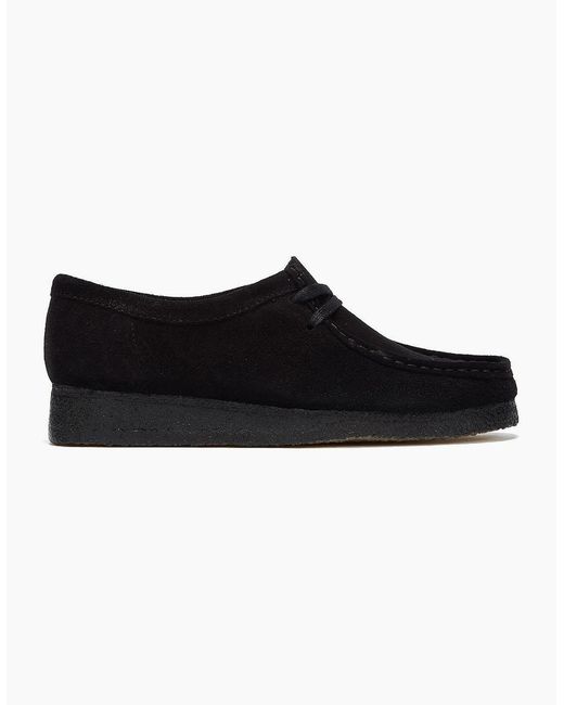 Clarks Black Originals Wallabee Suede Shoes