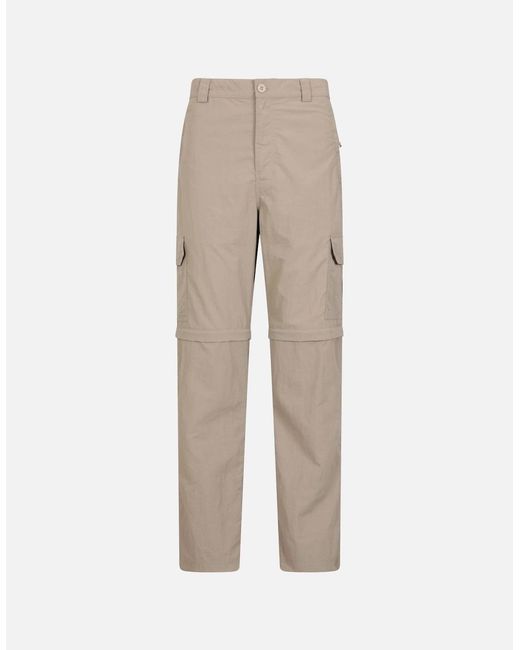 Mountain Warehouse Natural Explore Zip-Off Trousers for men