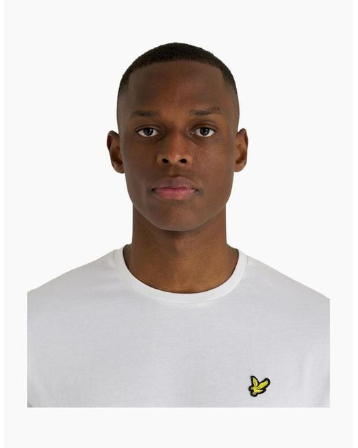 Lyle & Scott White Lyle & Scott Pocket On Chest T Shirt for men