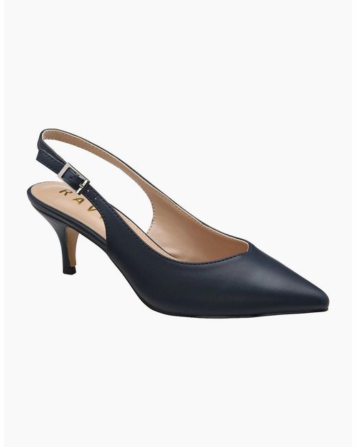 Ravel Blue Foston Slingback Court Shoes