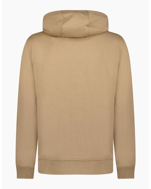 Burberry Natural 'Hove' Logo Hoodie Zip Sweatshirt Camel for men