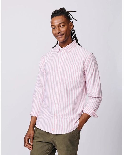 aubi Natural Aldridge Oxford Button Down Shirt for men