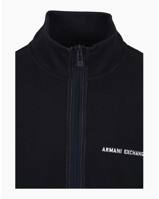ARMANI EXCHANGE Blue Full Zip Sweatshirt Deep for men