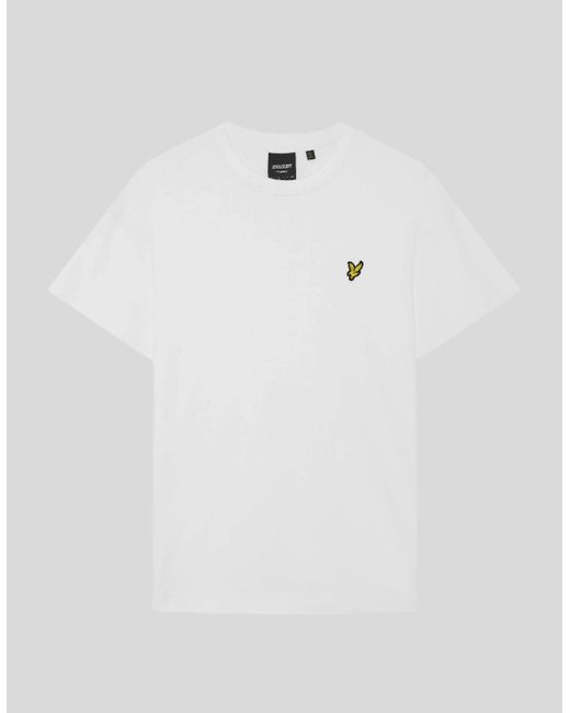 Lyle & Scott White Ultra Soft Cotton Blend T-Shirt for men