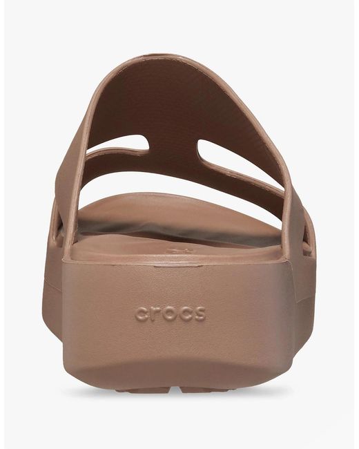 CROCSTM Natural Getaway Platform Sliders Latte