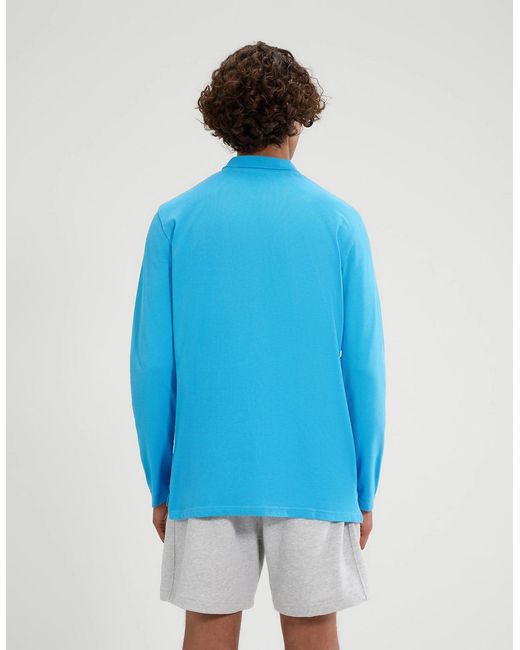 Ellesse Blue Nerola Ls Polo for men