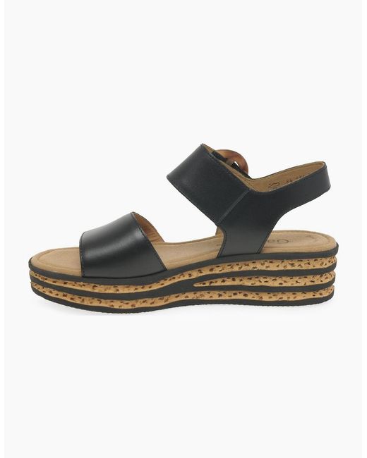 Gabor Black Andre Sandals