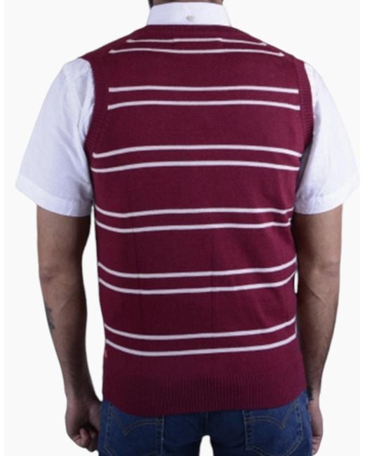Levi's Purple Levi's 32888-0011 Sleeveless Jumper Knit Vest Pullover Casual Golf Sweater for men