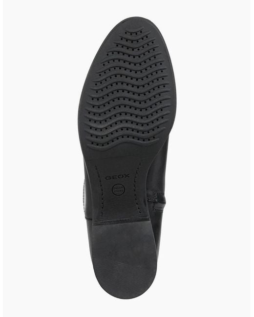 Geox Black D Felicity Leather Boots