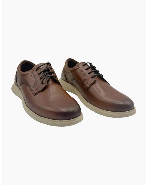 Rockport Brown Total Motion Plain Toe Walking Shoes for men
