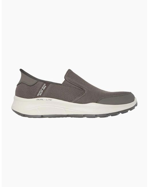 Skechers Gray Equalizer 5.0 Drayze Synthetic Taupe Trainers for men