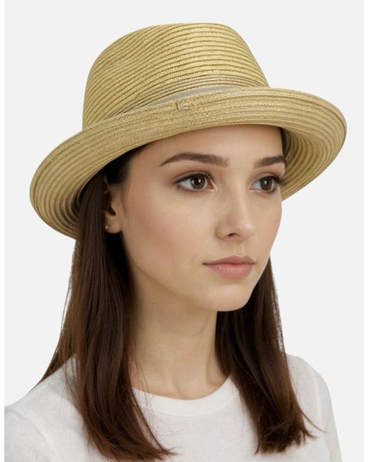 DIESEL Natural Hats Ceveryun Sombrero Ladies Summer Beach Holiday Trilby Hat