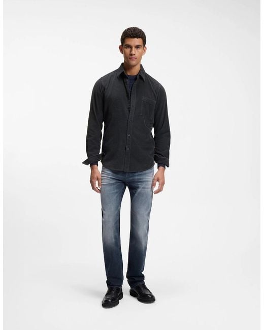 Boss Blue Boss Relegant 6 Long Sleeve Cotton Shirt for men