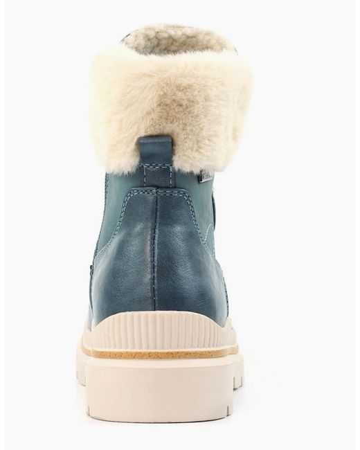 Lunar Blue Evelyn Ankle Boots