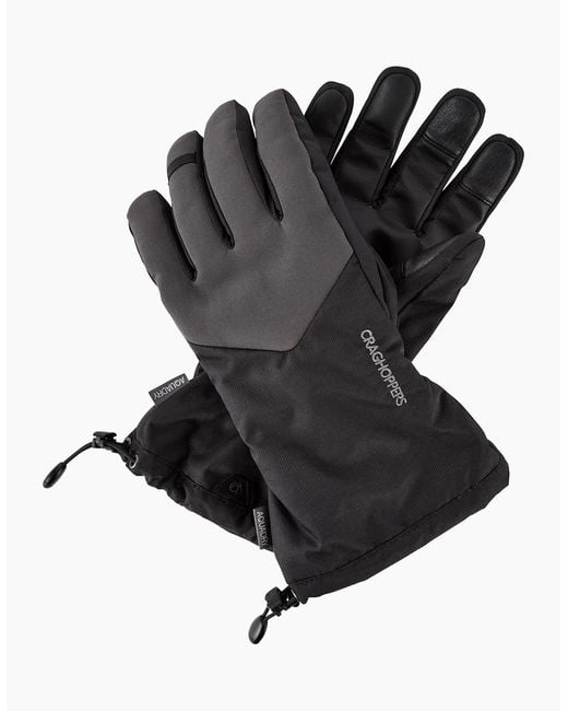 Craghoppers Blue Logo Winter Gloves for men