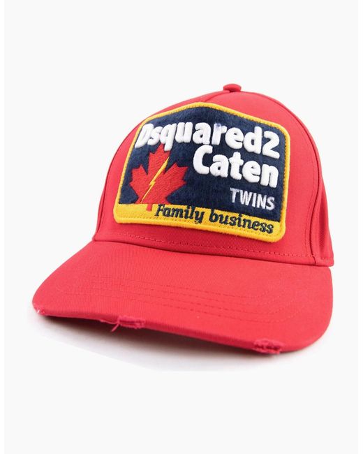 DSquared² Red Family Business Cap for men