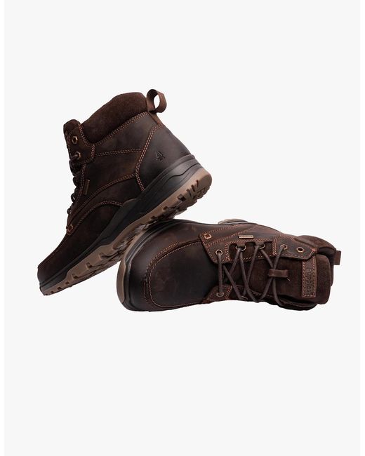 Hush Puppies Brown Palmer Hiking Boots for men