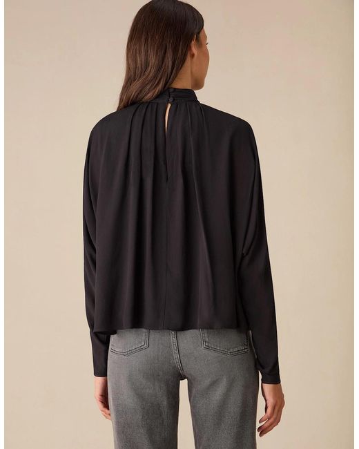 Ro&zo Black Batwing Sleeve Blouse
