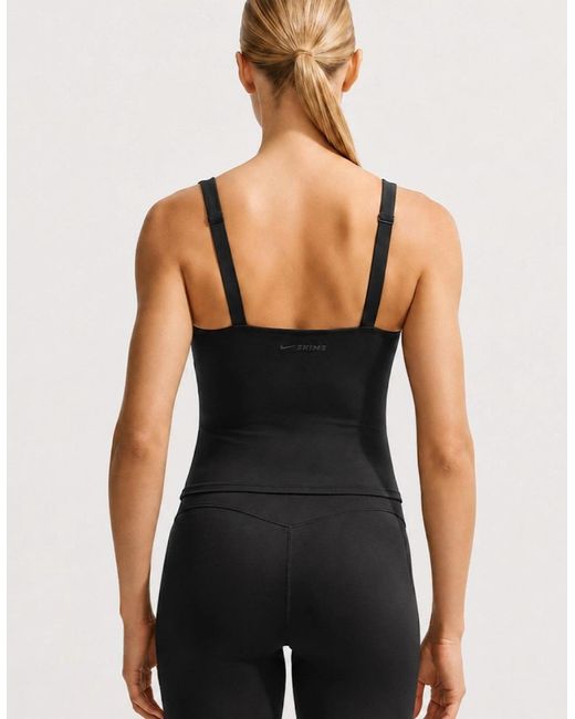 Nike Black Skims Ladies Matte Square Neck Tank Top