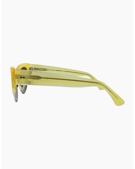 Dries Van Noten Yellow Sunglasses