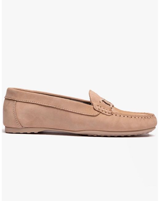 Barbour Pink Astrid Buckle Loafers