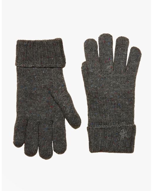 Joules Black Hammond Gloves for men