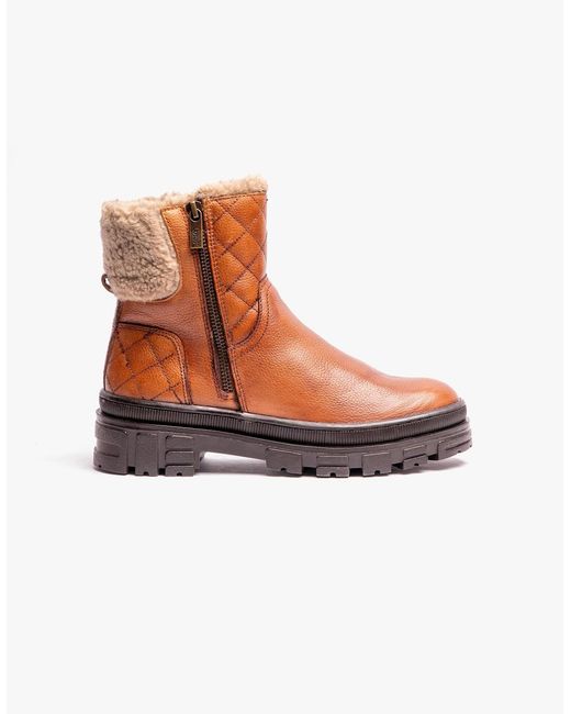 Lotus White Lavigne Ankle Boots Tan