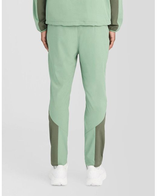 Lyle & Scott Green Sports Panelled Track Pants for men