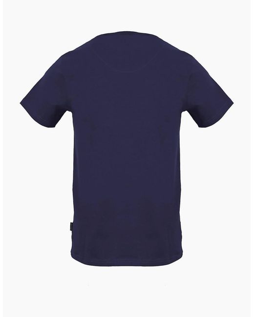Aquascutum Blue Regular Fit Crew Neck Short Sleeve T-Shirt for men