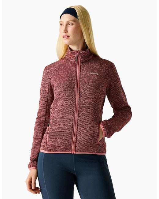 Regatta Red Ladies Newhill Full Zip Fleece Jacket