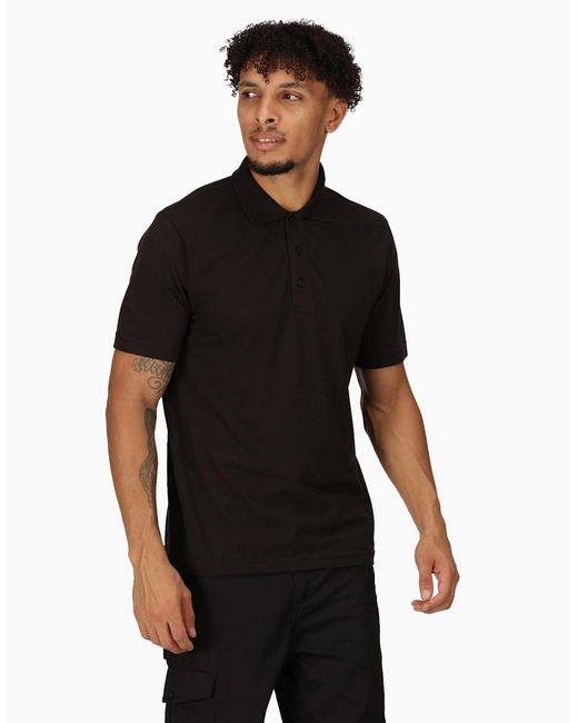 Regatta Black Professional Short-Sleeved Polo Shirt for men