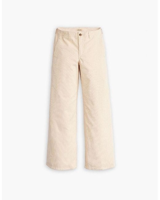 Levi's Natural Levi's Big Yikes Solid Patterned Wide Leg Chinos