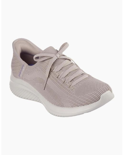 Skechers Gray Slip In's Ultra Flex 3.0 Brilliant Path 149710 Taupe